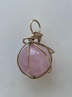 Kazuko Oshima Pink Quartz Pendant